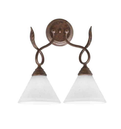 Leaf Two Light Wall Sconce in Bronze (200|110-BRZ-312)