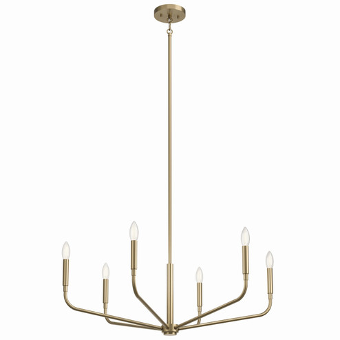 Madden Six Light Chandelier in Champagne Bronze (12|52718CPZ)