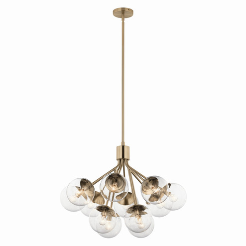 Silvarious 12 Light Chandelier Convertible in Champagne Bronze (12|52701CPZCLR)