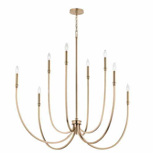 Malene Eight Light Foyer Chandelier in Champagne Bronze (12|52699CPZ)