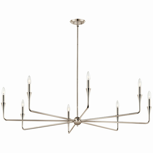 Alvaro Eight Light Chandelier in Polished Nickel (12|52691PN)