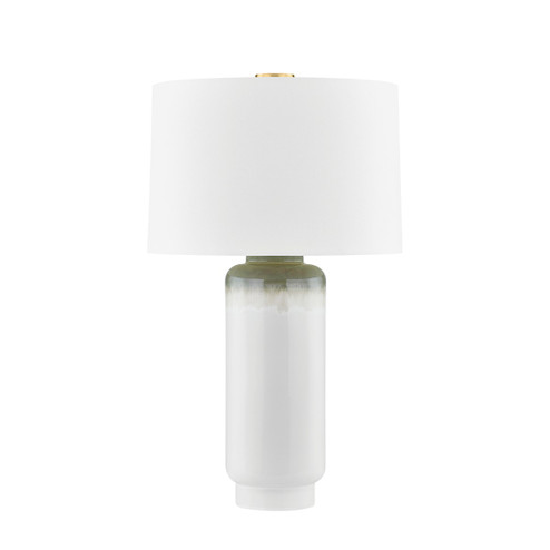 Stafford One Light Table Lamp in Aged Brass/Ceramic Meadow Ombre (70|L5933-AGB/C03)