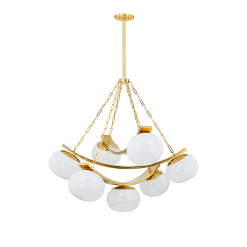Duxbury Seven Light Chandelier in Aged Brass (70|2107-AGB)
