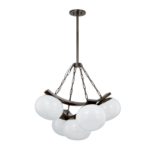 Duxbury Five Light Chandelier in Distressed Bronze (70|2105-DB)