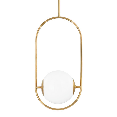 Everley One Light Pendant in Vintage Brass (68|273-43-VB)