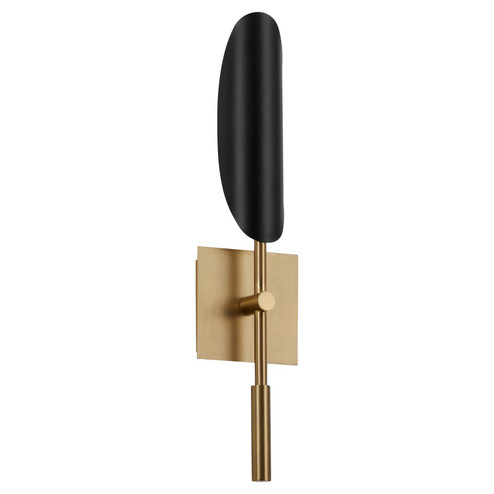 Pivot LED Wall Sconce in Black W/ Aged Brass (440|3-405-1540)