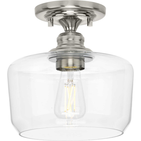 Aiken One Light Flush Mount in Brushed Nickel (54|P350214-009)