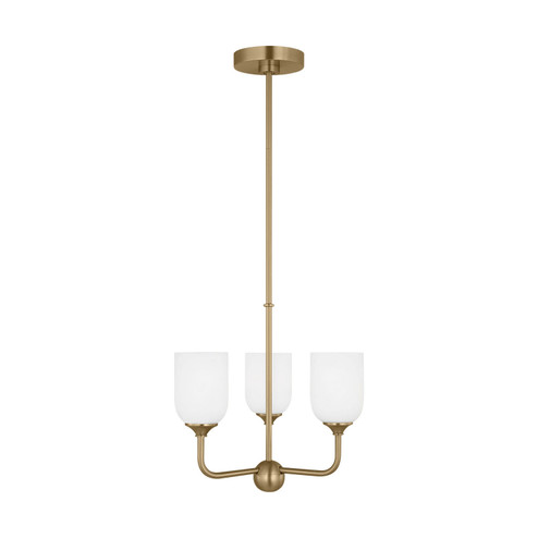 Emile Three Light Chandelier in Satin Bronze (1|GLC1073EN3/SB)