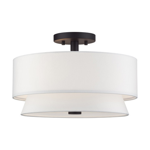 Fontana Three Light Semi-Flush Mount in Bronze (107|60026-07)