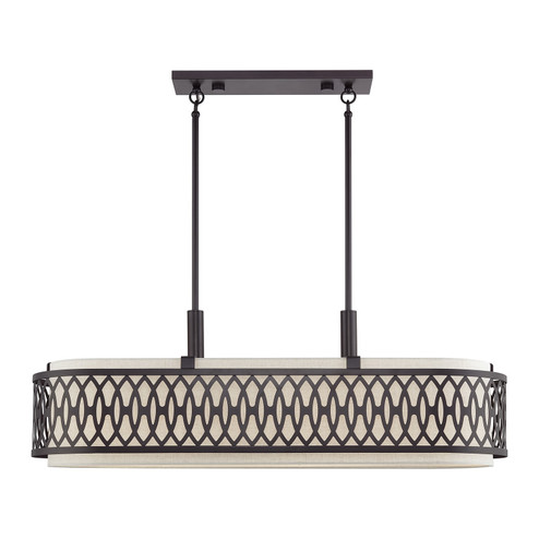 Vistaview Six Light Linear Chandelier in English Bronze (107|53437-92)