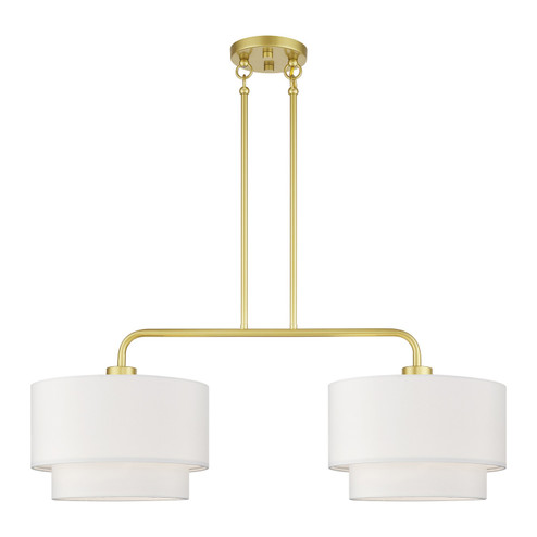 Manorwood Two Light Linear Chandelier in Soft Gold (107|50302-33)