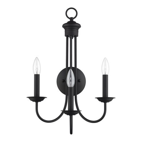 Estate Three Light Wall Sconce in Black (107|42673-04)
