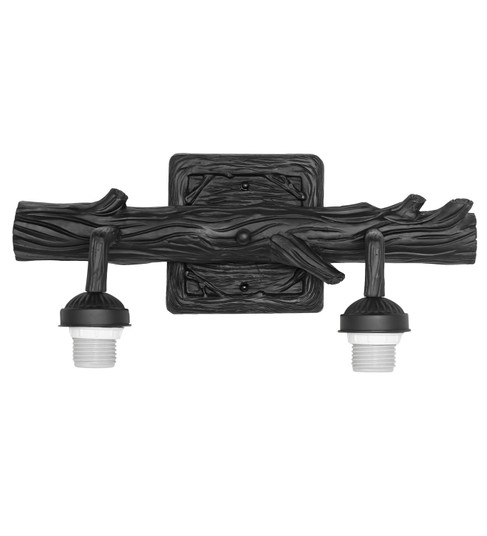 Branches Two light Wall Sconce Hardware in Solar Black (57|241805)
