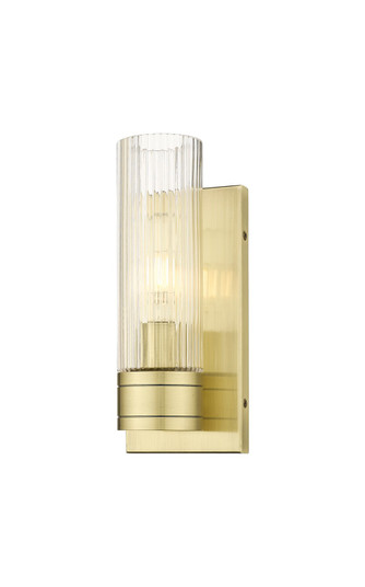 Downtown Urban One Light Wall Sconce in Antique Brass (405|617-1W-AB-G617-8SCL)