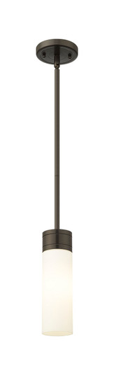 Downtown Urban One Light Mini Pendant in Oil Rubbed Bronze (405|617-1S-OB-G617-8WH)