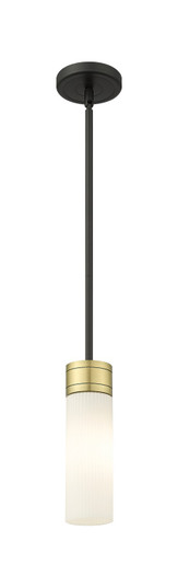 Downtown Urban One Light Mini Pendant in Black Antique Brass (405|617-1S-BAB-G617-8SWH)