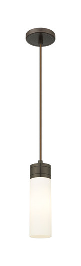 Downtown Urban One Light Mini Pendant in Oil Rubbed Bronze (405|617-1P-OB-G617-8WH)