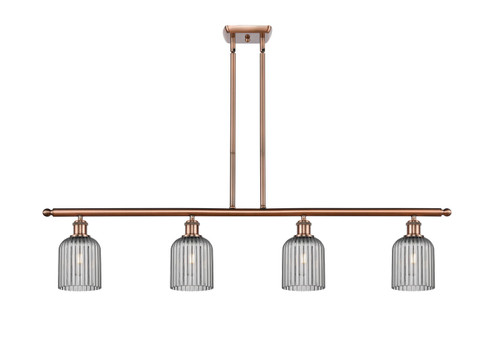 Ballston Four Light Island Pendant in Antique Copper (405|516-4I-AC-G559-5SM)