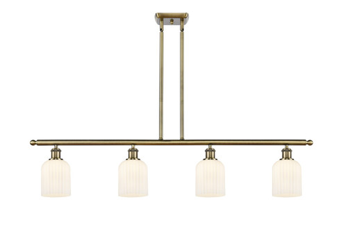 Ballston Four Light Island Pendant in Antique Brass (405|516-4I-AB-G559-5GWH)