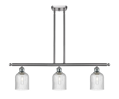 Ballston Three Light Island Pendant in Brushed Satin Nickel (405|516-3I-SN-G559-5SDY)