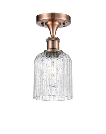 Ballston One Light Semi-Flush Mount in Antique Copper (405|516-1C-AC-G559-5SDY)