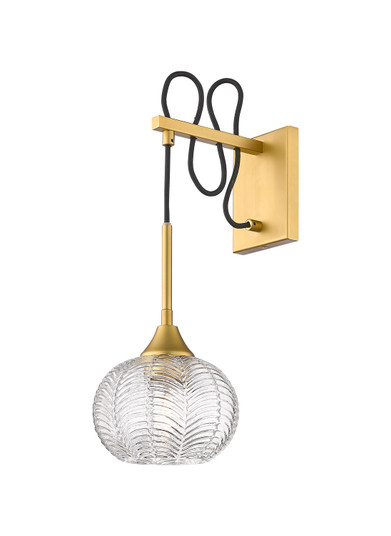 Berkshire One Light Wall Sconce in Brushed Brass (405|323-1W-BB-G323-7CL)