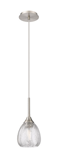 Berkshire One Light Pendant in Brushed Satin Nickel (405|323-1P-SN-G323-6CL)
