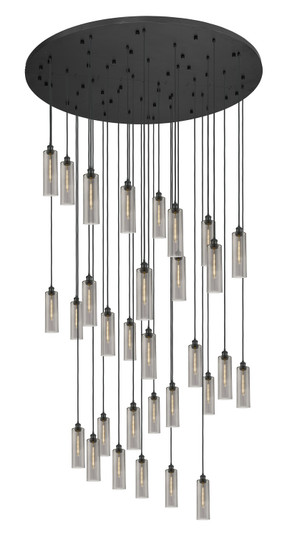 Downtown Urban 31 Light Pendant in Matte Black (405|160BK-B-31P-BK-G434-12SM)