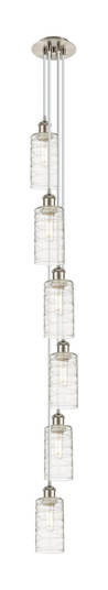 Downtown Urban Six Light Pendant in Brushed Satin Nickel (405|106B-6P-SN-G434-7DE)