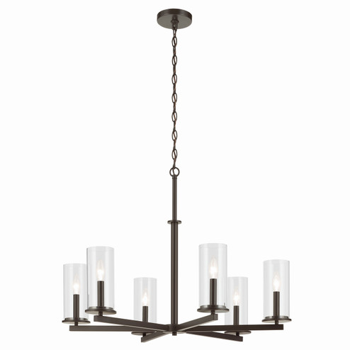 Crosby Six Light Chandelier in Olde Bronze (12|44013OZ)