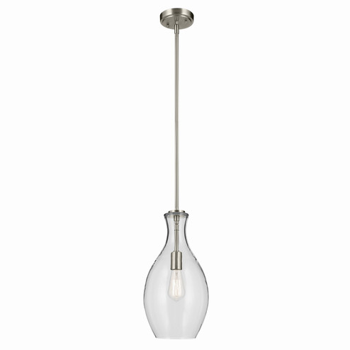 Everly One Light Pendant in Brushed Nickel (12|42047NI)