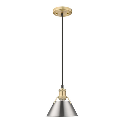 Orwell One Light Mini Pendant in Brushed Champagne Brass (62|3306-S BCB-PW)