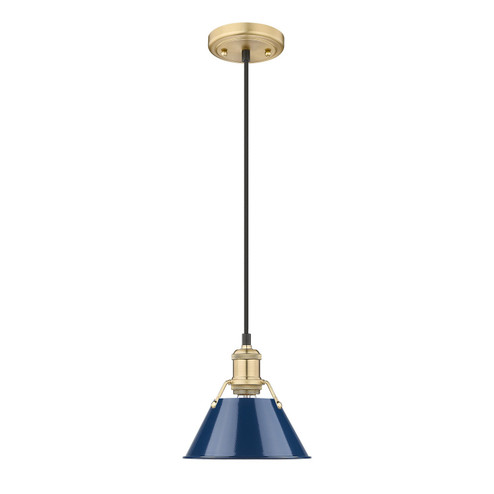 Orwell One Light Mini Pendant in Brushed Champagne Brass (62|3306-S BCB-NVY)