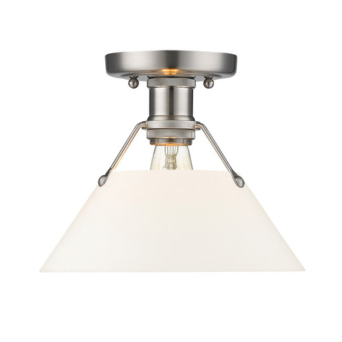 Orwell One Light Flush Mount in Pewter (62|3306-FM PW-OP)