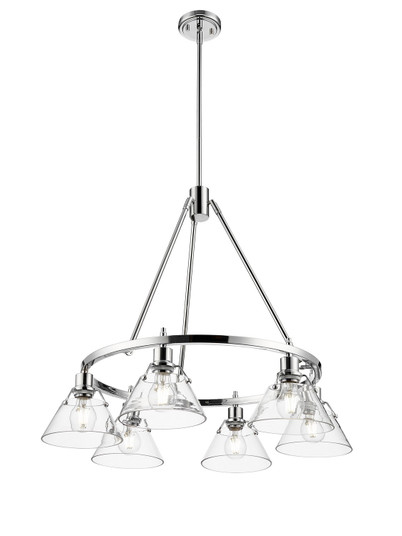Orwell Six Light Chandelier in Chrome (62|3306-6 CH-CLR)