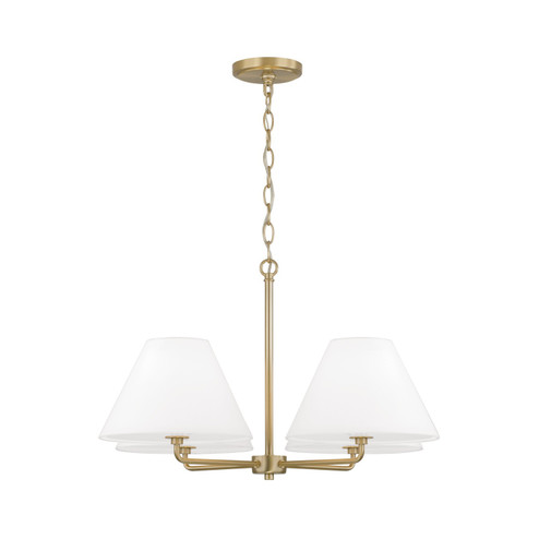 Parson Four Light Chandelier in Matte Brass (65|453242MA)