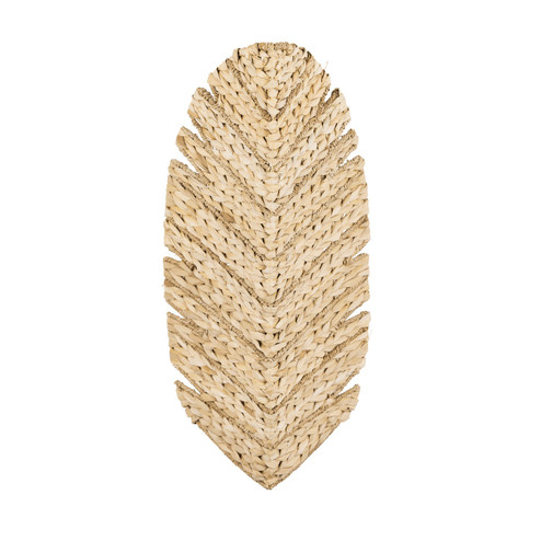 Banana Leaf Three Light Wall Sconce in French Gold/Natural Seagrass (137|901K03FGN)