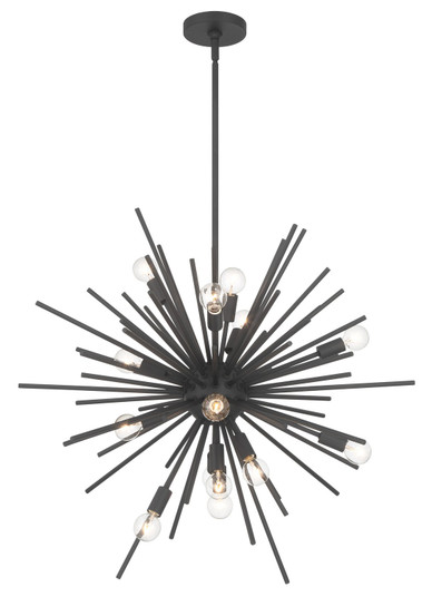 Bessel 15 Light Pendant in Coal (7|1112-66)
