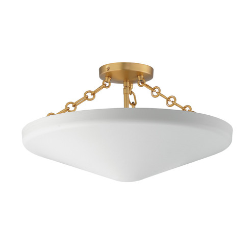 Artemis Three Light Flush Mount in Natural Aged Brass (16|22450WTNAB)