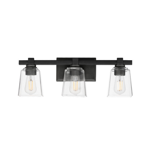 Cubos Three Light Bath Vanity in Black (16|21383CLBK)