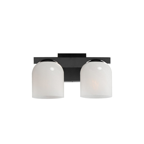 Scoop Two Light Bath Vanity in Black (16|21232MRBK)