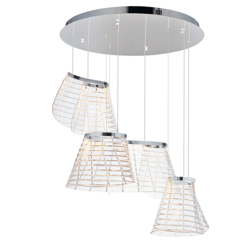 Tartan LED Pendant in Polished Chrome (86|E24816-82PC)