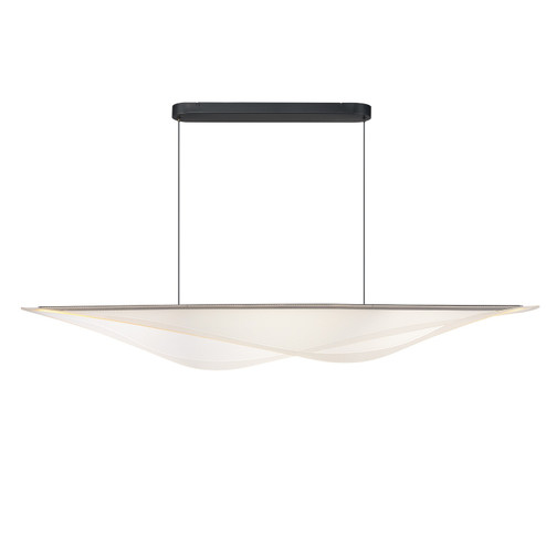 Manta LED Linear Pendant in Black (86|E24718-144BK)