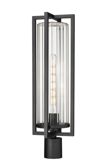 Aura One Light Outdoor Post Mount Fixture in Black (224|5013PHBR-BK)