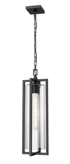 Aura One Light Outdoor Chain Mount Ceiling Fixture in Black (224|5013CHB-BK)
