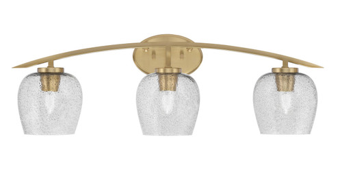 Kurve Three Light Bath Bar in New Age Brass (200|3723-NAB-4812)