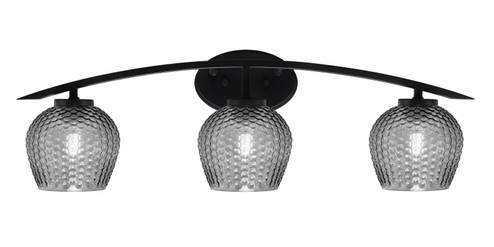 Kurve Three Light Bath Bar in Matte Black (200|3723-MB-4602)