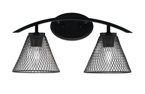Kurve Two Light Bath Bar in Matte Black (200|3722-MB-805-MB)