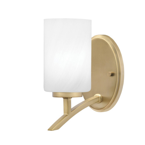 Kurve One Light Wall Sconce in New Age Brass (200|3721-NAB-3001)