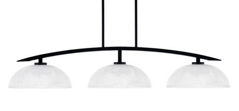 Kurve Three Light Island Pendant in Matte Black (200|3736-MB-540)